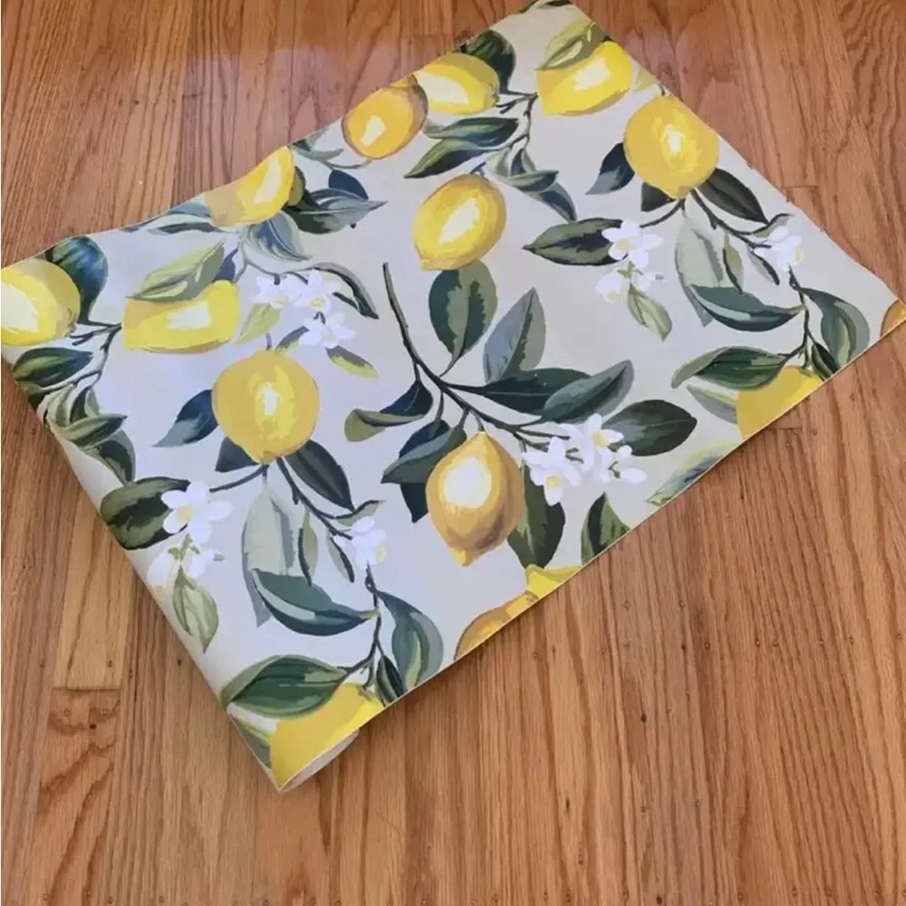 Peel and Stick Lemon Zest Wallpaper